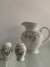 Boots Orchard Vintage Salt And Pepper Pots And Large Milk Jug