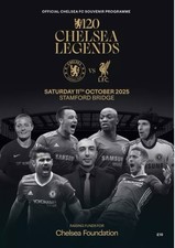 Chelsea v Liverpool Legends Official Match Day Programme 11th Oct 2025 New