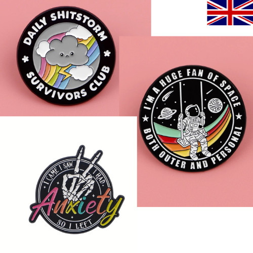 Funny enamel pin badge novelty - funny,