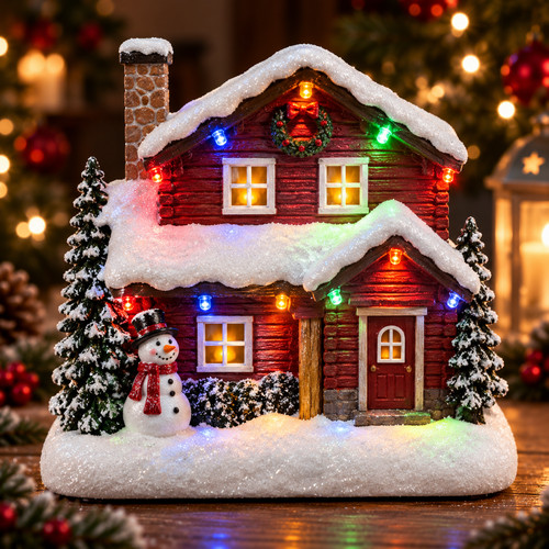18cm christmas house - 18cm,