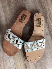 Evisu Donna leather sandals