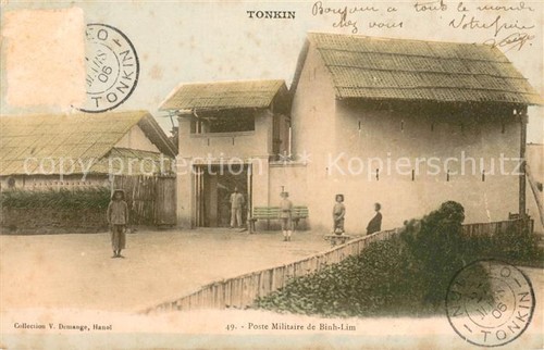 Tonkin poste militaire - tonkin,