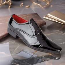 MENS FAUX LEATHER SHINY