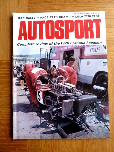 Autosport magazine nov 1970 - autosport,