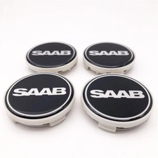 4x SAAB Wheel Centre Hub Caps
