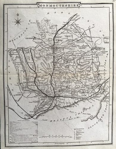1804 antique map - 1804,
