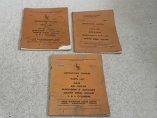 LISTER BLACKSTONE AIR COOLED MARINE DIESEL INSTRUCTION PARTS MANUAL BOOK JOB LOT