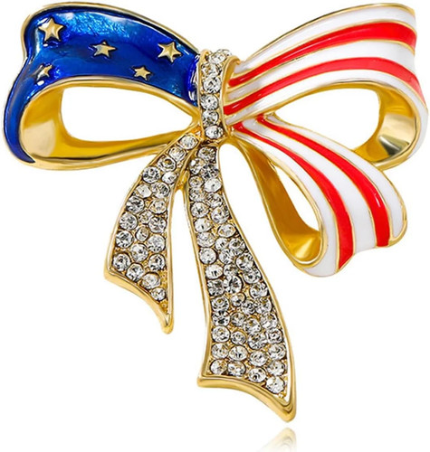 Rhinestone american flag - flag, medal