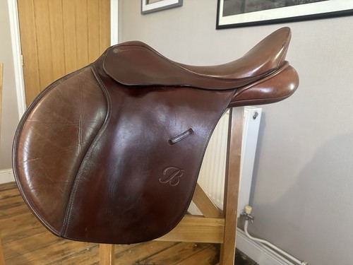 Bates jumping saddle - jumping, brown