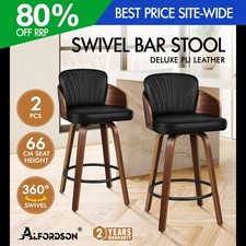 ALFORDSON 2x Swivel Bar Stools