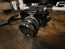 [ Exc + ] Nikon FE Black 35mm Film Camera Works well w/ NIKKOR 50mm f1.8 Lens