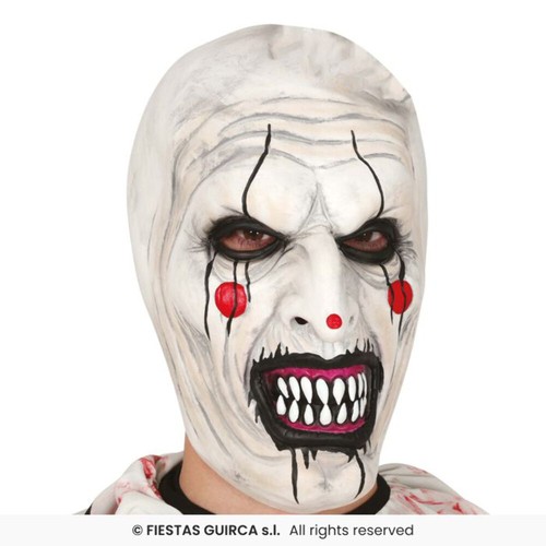 Clown mask white mens fancy - mask,