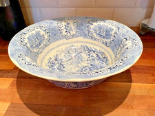 Vintage Antique blue white