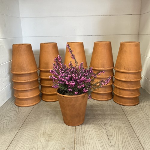 Vintage terracotta pots 12cm - pots,