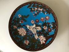 STUNNING ANTIQUE JAPANESE MEIJI PERIOD CLOISONNÉ CHARGER