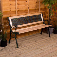 Garden Bench Cross 3 Seater