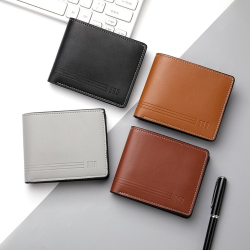 Men short wallet leather - wallet, pu