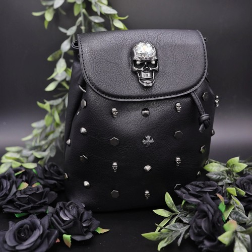 Small metal skull - skull, tassel