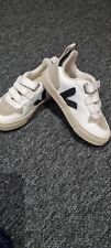 Veja Kids Leather White Sneakers Size EUR 26 (uk 9) Youth Shoes