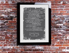 One Direction Beautiful Lyrics Print Anniversary Song Personalised Canvas Gift