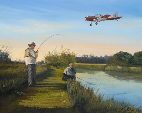 Havilland chipmunk fishing - de,