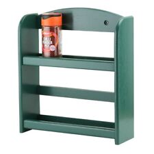Green/Grey/Cream/Beech  Spice Rack 2 Tier Wooden Holder Kitchen Storage Herbs
