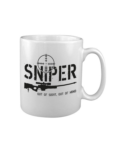 Sniper rifle mug printed - sniper,