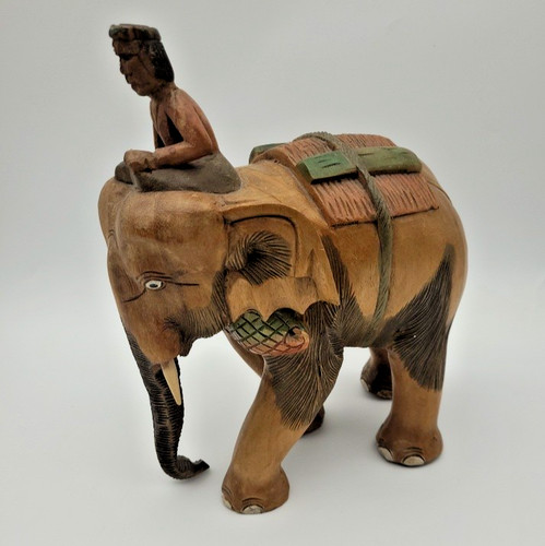 Large hand carved wooden - large,