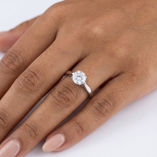 Solitaire engagement ring - engagement, 14k