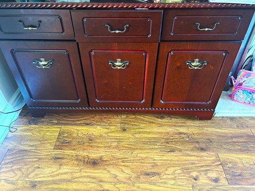 Brown wooden sideboard doors - brown, 3