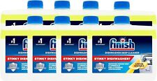 8 x Finish Dishwasher Cleaner Lemon Sparkle 250ml Deep Cleans Grease Limescale