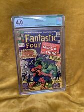Fantastic Four#25 1964 THING VS. HULK CGC QUALIFIED 4.0 cracked Slab