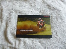 HONDA SPORT ATV 2007 SMALL 24 PAGE BOOK UK ITEM 