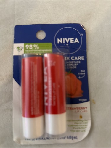 Nivea strawberry lip care - strawberry,