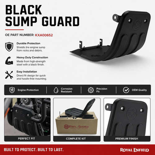 Black sumpguard fit for - black,