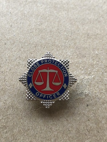 Close protection officer pin - close,