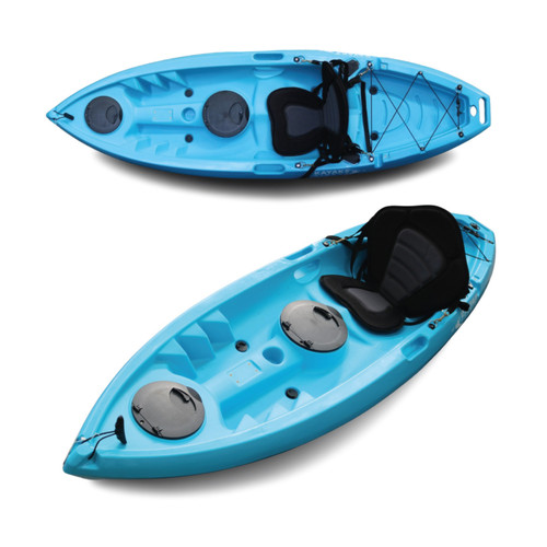 Sky blue sit top - on,