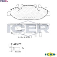 BRAKE PAD SET DISC BRAKE