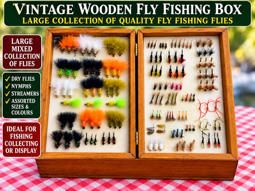 Vintage wooden fly - fishing,