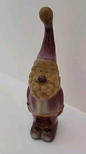 Santa rustic pottery glazed - rustic,