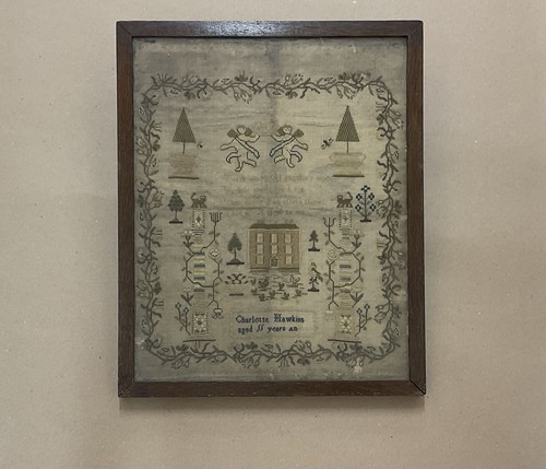 Antique georgian sampler - antique,