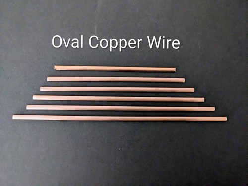 Oval wire copper bangle - wire,