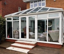 Large upvc conservatory used - large,