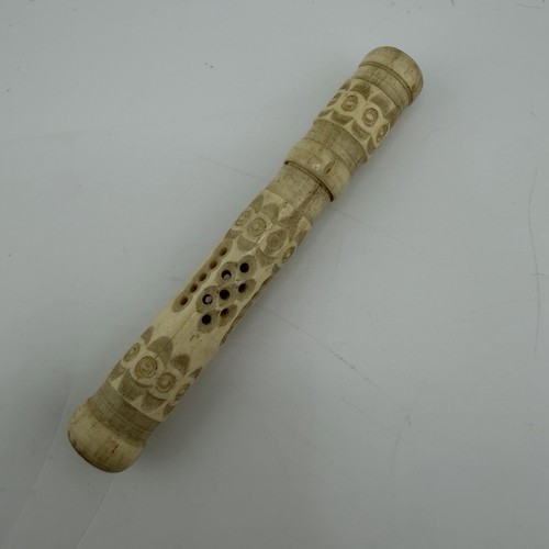 Antique carved cow bone - antique,