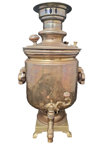 Russian brass samovar batashev - brass,