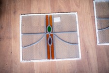 Antique stained glass window - -,