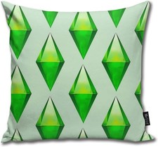 The Sims Plumbob Throw Pillows