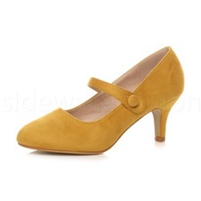 Womens ladies low medium heel