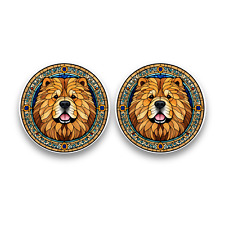 2x Small Chow Chow Dog Puppy