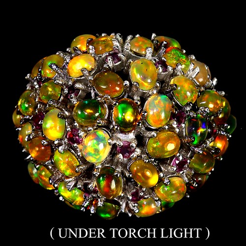 Unheated oval fire opal 4x3mm - oval,